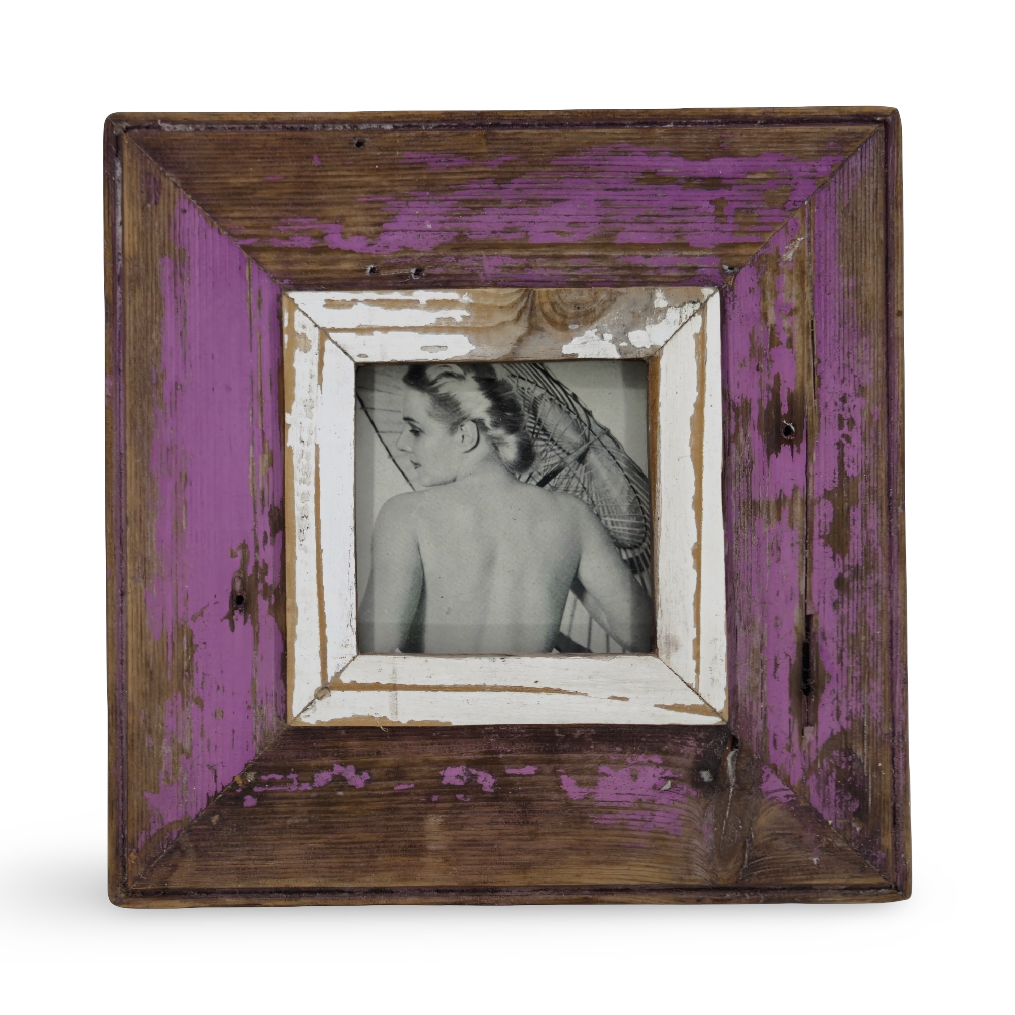 Reclaimed Wood Frame – 4x4 A6 Square – #31011